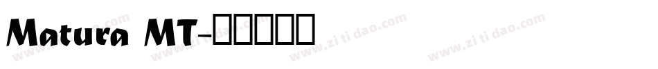 Matura MT字体转换